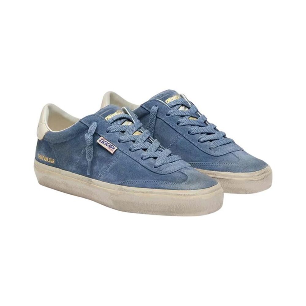 Golden Goose Soul-Star Leather Sneaker, Blue